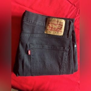LEVIS 502 TAPER LEVI’S  FLEX MEN'S JEANS BLACK SIZE 34X30
